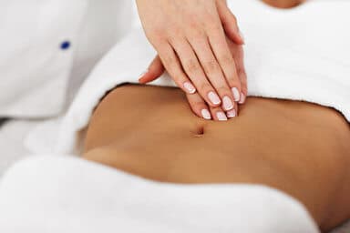 Illustration Shiatsu sur table